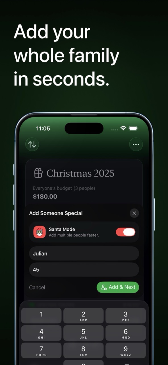 Organized lists screenshot